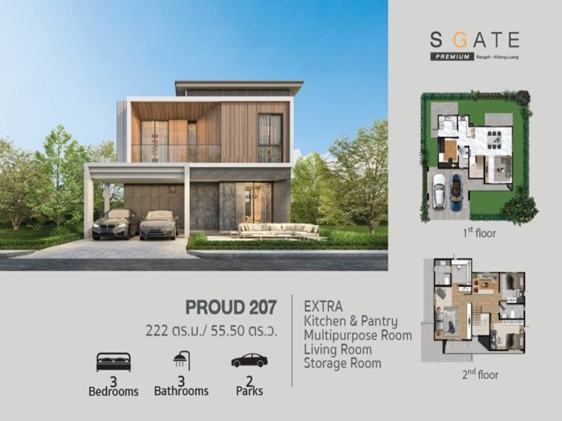 เอส-เกต-พรีเมี่ยม-รังสิต-คลองหลวง